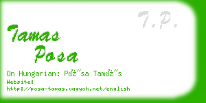 tamas posa business card